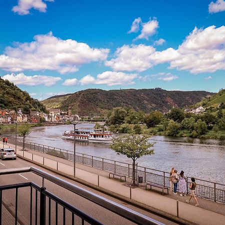 Moselpromenade Villa Moselufer, Panorama&Burg Cochem Blick, Netflix, Balkon Exteriör bild